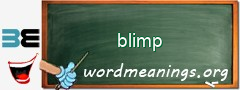 WordMeaning blackboard for blimp